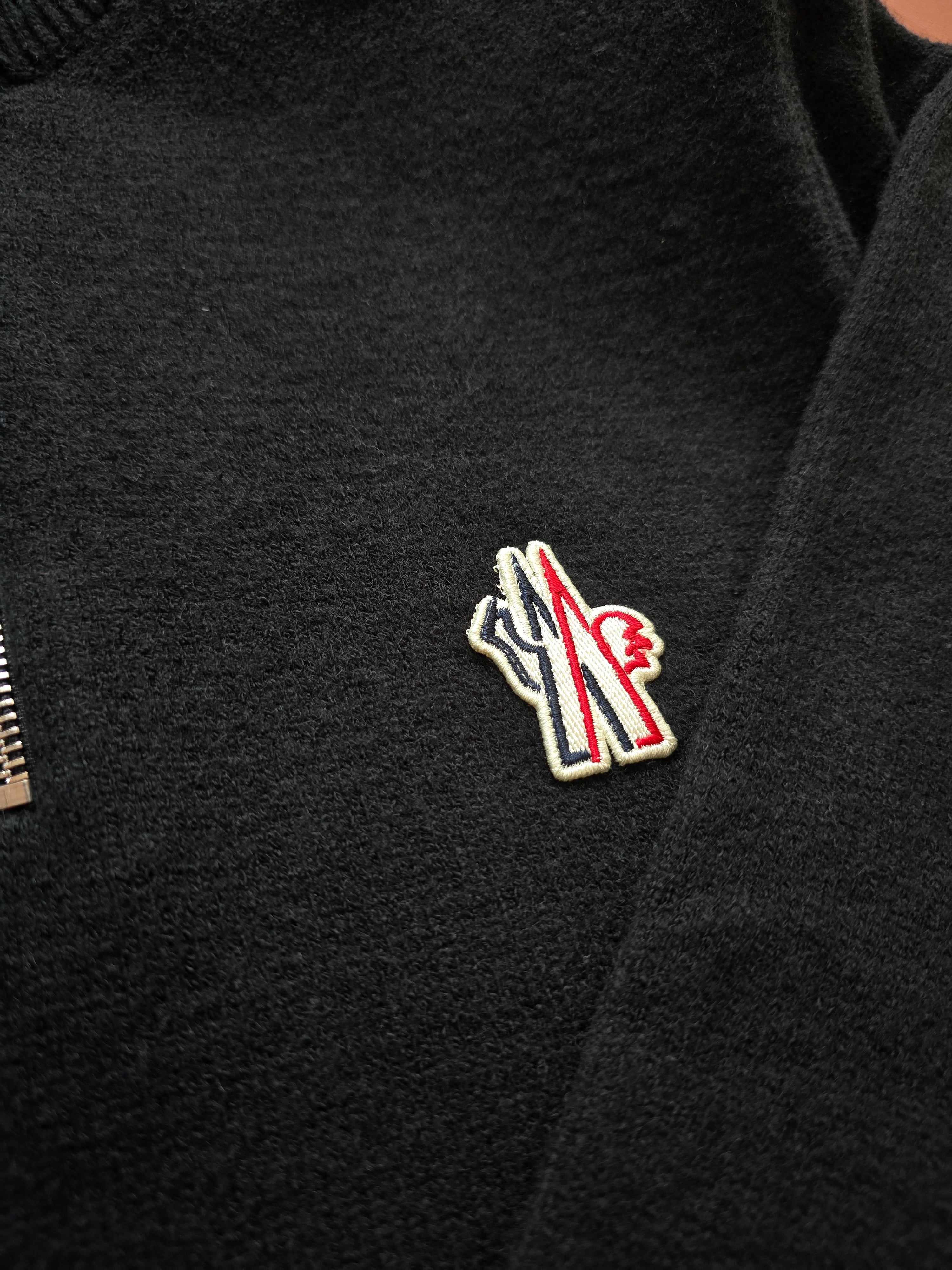 Moncler Half Zip Logo Knitwear