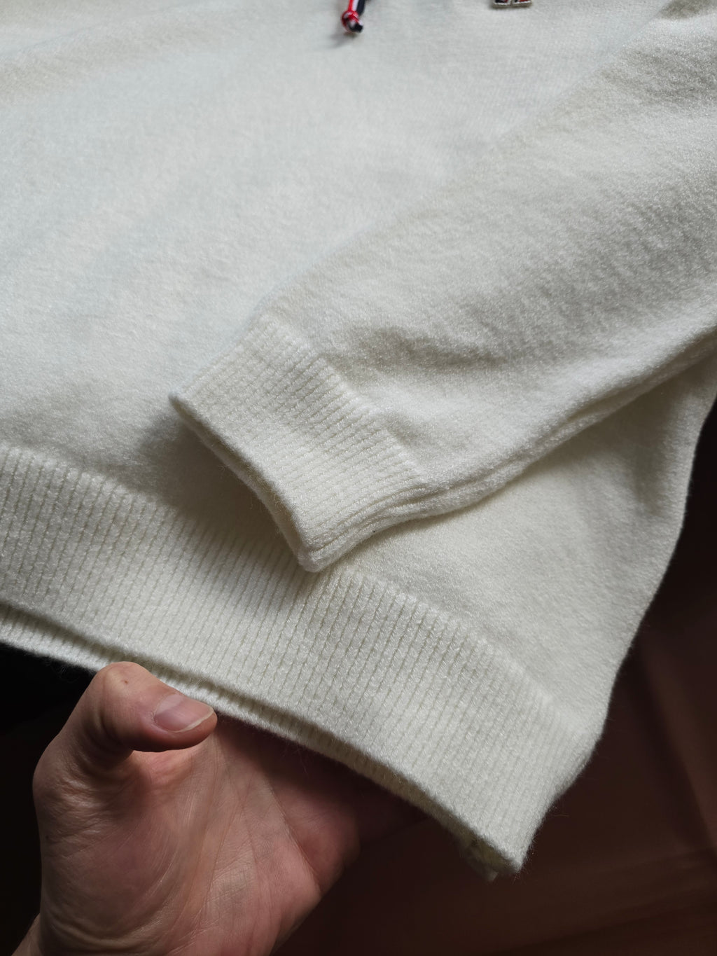 Moncler Half Zip Logo Knitwear